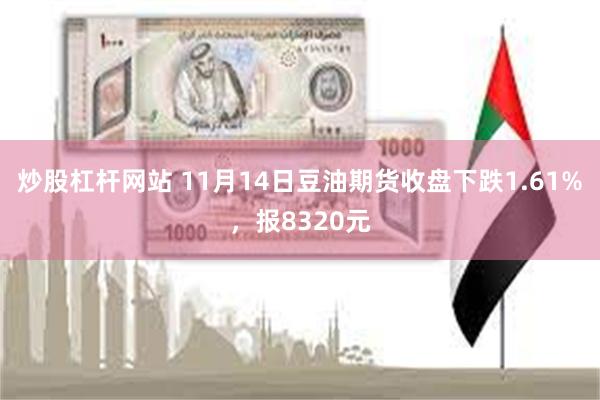 炒股杠杆网站 11月14日豆油期货收盘下跌1.61%，报8320元