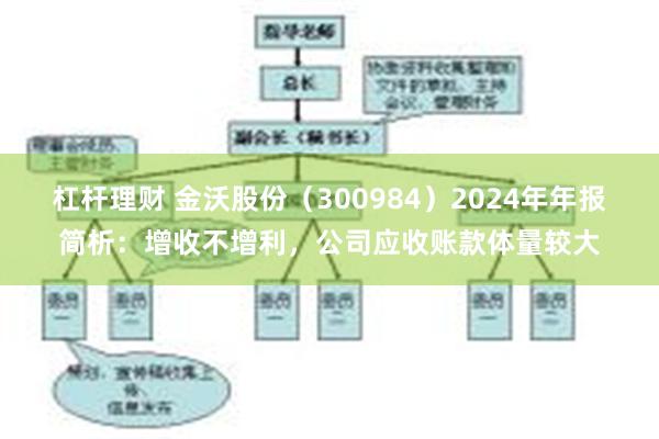 杠杆理财 金沃股份（300984）2024年年报简析：增收不增利，公司应收账款体量较大